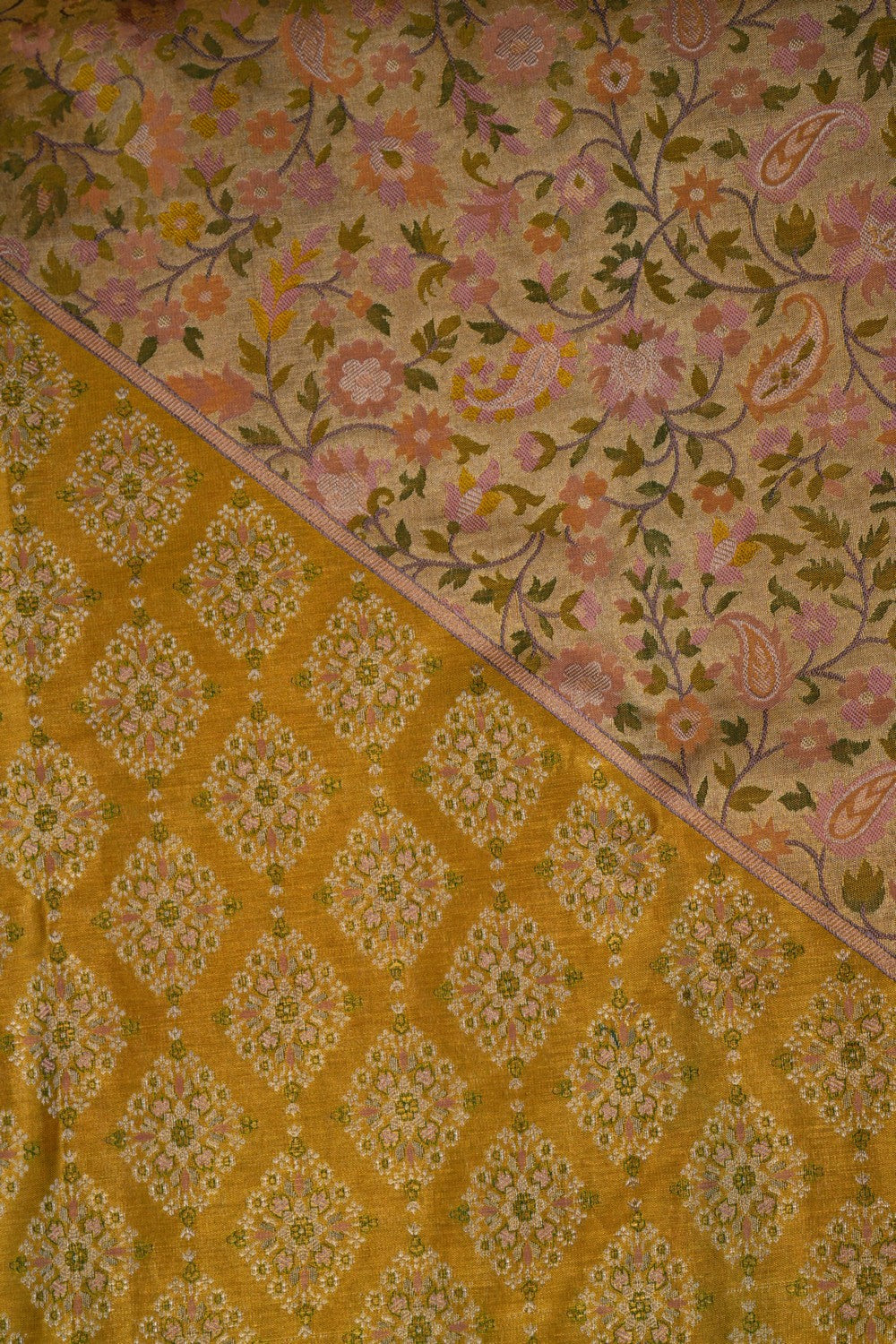 Image of Kanchipattu Brocade Gold Saree
